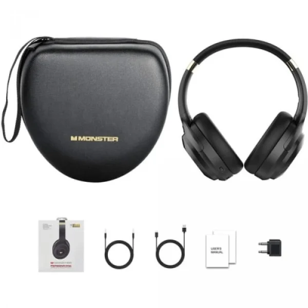 meilleur service Monster 137112 Casque Audio Bluetooth Sans Fil Annulation Du Bruit Noir 3