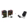 Divers Marques 2 Batteries Plomb 6V 4AH Pour Bateaux Amorceur Pac Boat Anatec + Charg… Acheter Maintenant 8