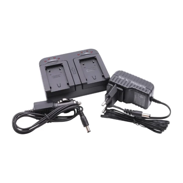magasin france Chargeur Rapide Vhbw Socle Avec Deux Compartiments Et Câble Allume-ci… 1