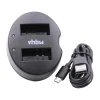 Vhbw Micro USB Chargeur Double Câble De Charge Pour Batteries Apparei… haute qualité 17