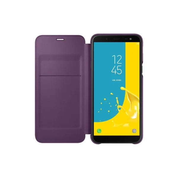 Samsung Flip Wallet Galaxy J6 – Violet prix le plus bas 4