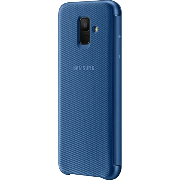 remise en ligne Samsung Flip Wallet Galaxy A6 Plus – Bleu 3
