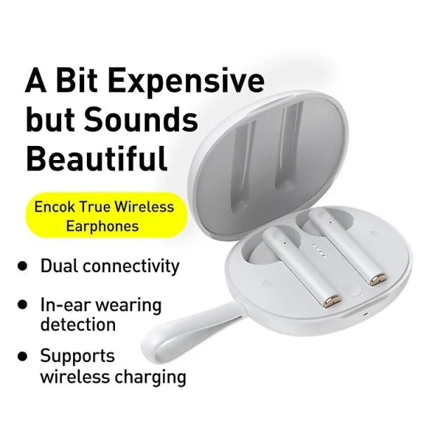 marques pas cher Universal Base NGW05-02 TWS Bluetooth 5.0 Avec Boîtier De Charge Et Cordon 3