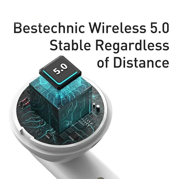 marques pas cher Universal Base NGW05-02 TWS Bluetooth 5.0 Avec Boîtier De Charge Et Cordon 6