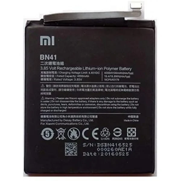 BATTERIE ORIGINALE — OFFICIEL XIAOMI REDMI NOTE 4X – BN41 Acheter Maintenant 1