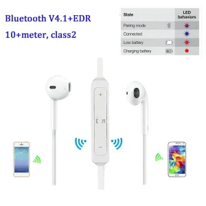 Universal Bluetooth Sport Sans Fil Microphone Intégré Pour Smartphone Pour Sma… garantie de qualité 9