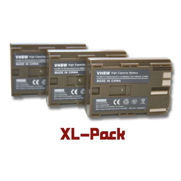 boutique paris VHBW 3 X Batterie Li-Ion 1300mAh (7.2 V) Pour Canon Série Powershot Nott, … 1