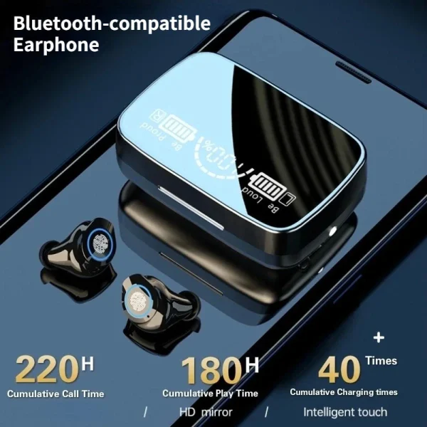 Boutique GUPBOO Casque Bluetooth à Commande Tactile TWS ; Casque Sans Fil Avec Micro… 4