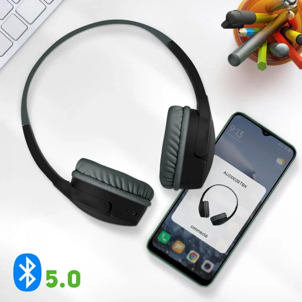 à prix promos Casque Bluetooth Enfant Belkin Noir 4