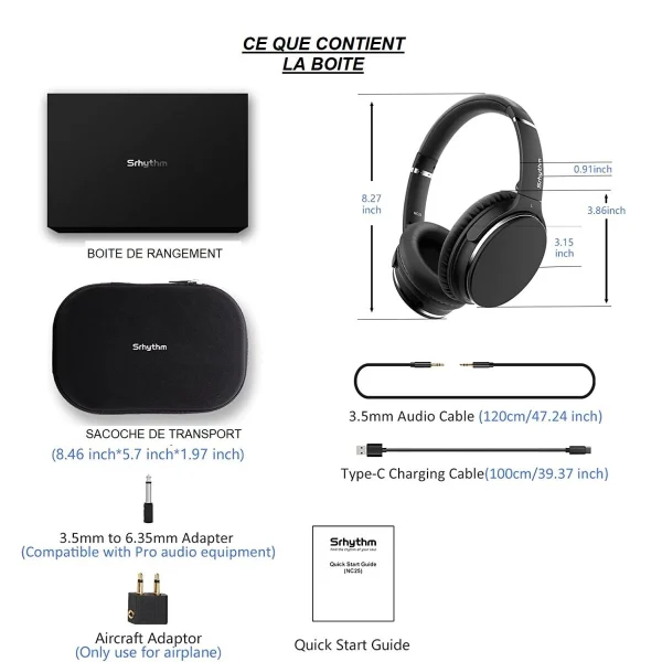 Ofs Selection Casque Bluetooth Sans Fil à Réduction De Bruit Active dernières 3