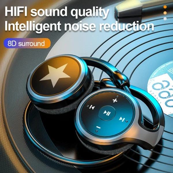 GUPBOO Casque Bluetooth Sans Fil Hi-Fi Casque De Sport Casque étanche Prise … Les achats en ligne 4