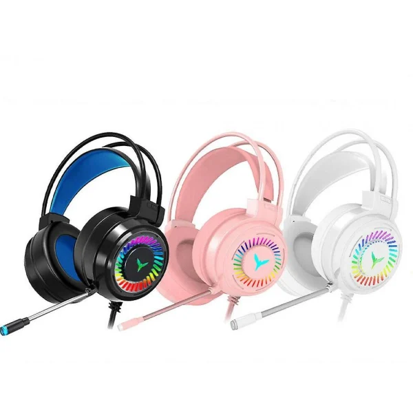 Service Clients Dédié Universal Casque De Jeu RGB LED Câblé Casque Stéréo Avec Microphone Pour Un/… 4