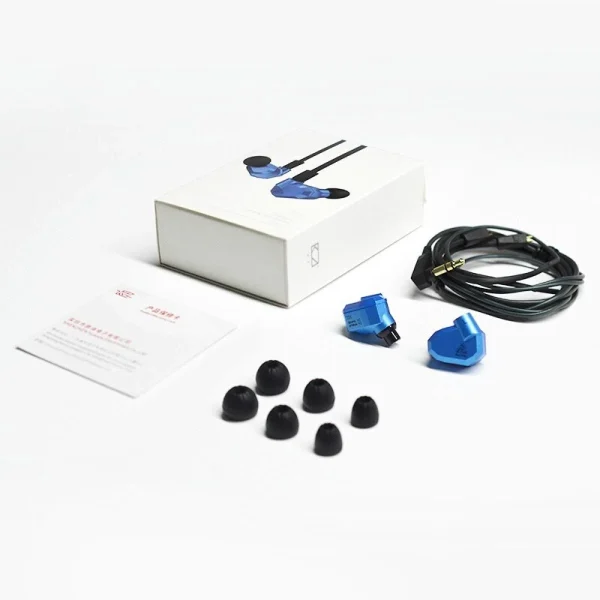 GUPBOO Casque Intra-auriculaire KZ ZS5, 2DD + 2BA, Hybride, Avec Microphone authentiques 3