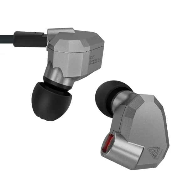 GUPBOO Casque Intra-auriculaire KZ ZS5, 2DD + 2BA, Hybride, Avec Microphone authentiques 6