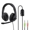 marque pas cher HAMA Casque Micro De Bureau Pour PC “HS-P200”, Stéréo, Noir 19