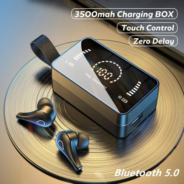 ﻿soldes Universal Casque Sans Fil 3500mAh Boîte De Recharge 9D Stéréo Sport Étanche … 1
