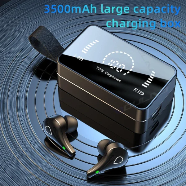 ﻿soldes Universal Casque Sans Fil 3500mAh Boîte De Recharge 9D Stéréo Sport Étanche … 6
