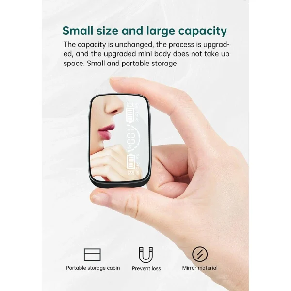 GUPBOO Casque Sans Fil Bluetooth, Miroir3500mAh, Avec Lampe De Poche, Suppres… en solde 5