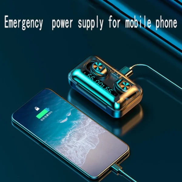 GUPBOO Casque Sans Fil Bluetooth, Miroir3500mAh, Avec Lampe De Poche, Suppres… en solde 6
