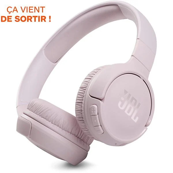 Livraison rapide Casque Supra Auriculaire Sans Fil JBL Tune 510 BT Rose 4