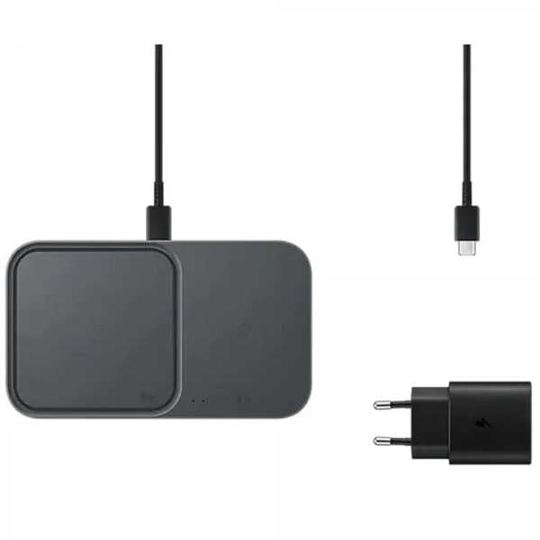 Chargeur Induction Plat DUO Watch FastCharge 15W Noir Samsung Dernières Nouveautés 5
