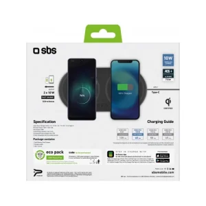 Meilleur Prix Garanti SBS Chargeur Induction Station De Charge Sans Fil 10W+10W 6
