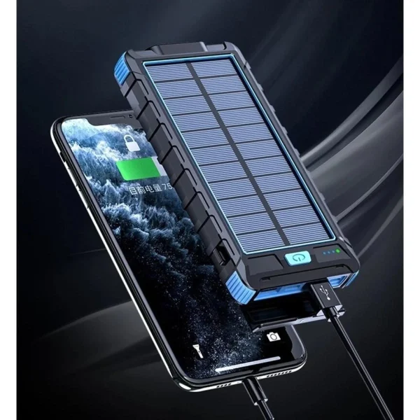 dernière tendance Divers Marques Chargeur Solaire étanche 80000 MAh, Batterie Externe Avec Port USB, P… 6