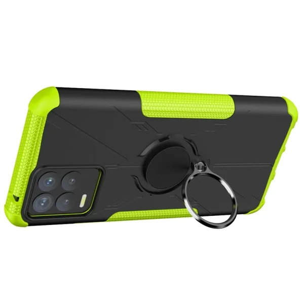 soldes officiel Other Coque En TPU Anti-chocs Avec Béquille Pour Votre Realme 8/8 Pro – Ver… 3