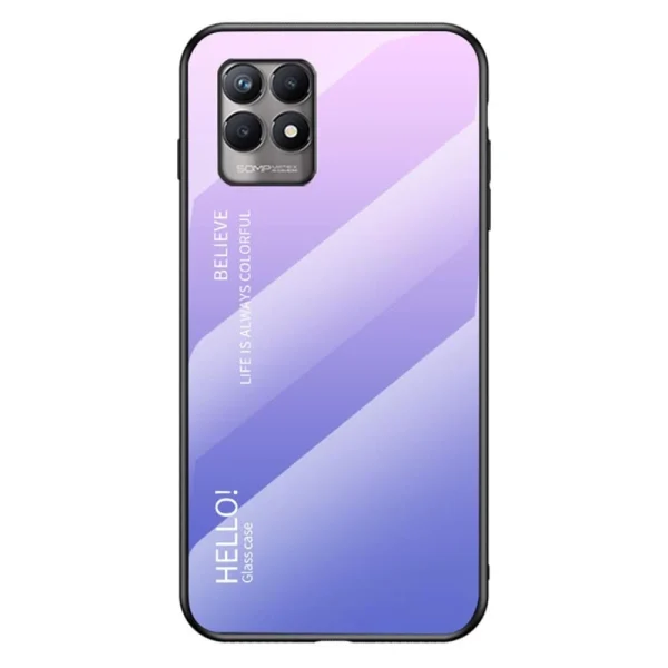 mode Other Coque En TPU Anti-empreintes, Couleur Dégradée, Dégradé Rose Viole… 1