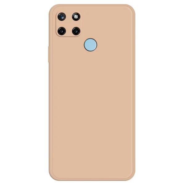 remise en ligne Other Coque En TPU Caoutchouté, Bord Droit Pour Votre Realme C21Y/C25Y – Or… 1