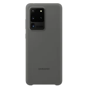 Samsung Coque Silicone Pour Galaxy S20 ULTRA 5G Gris magasin solde 6