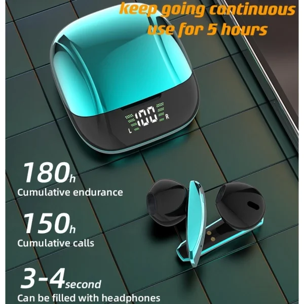Universal Écouteurs Compatibles Bluetooth Stéréo Jeu Sport Etanche Auriculair… qualité supérieure 5