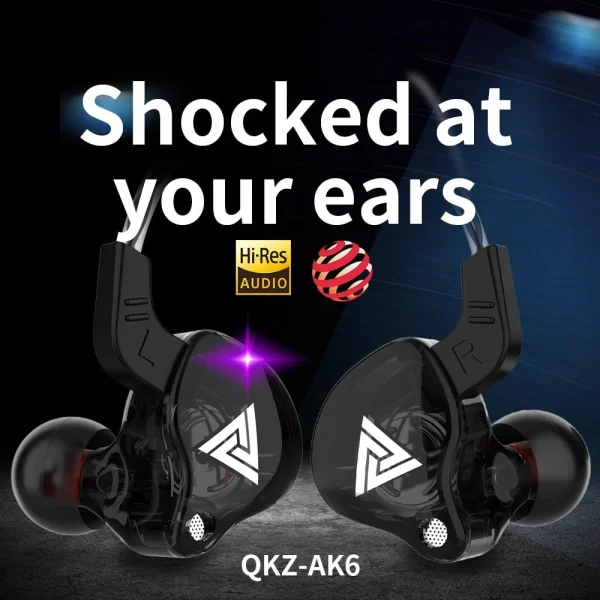 achetez GUPBOO Écouteurs Intra-auriculaires QKZ AK6, 3,5 Mm, Avec Microphone 3
