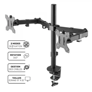 REMISE allant jusqu. D2 Diffusion D2 Double Support Ecran PC Pour 13″-32″ De Construction Robuste Hauteu… 8