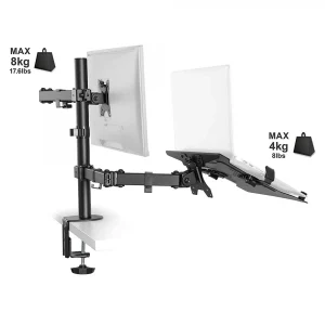 marque pas cher D2 Diffusion D2 Support Double Écran Pour 1 Moniteur 13-32 Pouces (33-81cm) Orient… 12