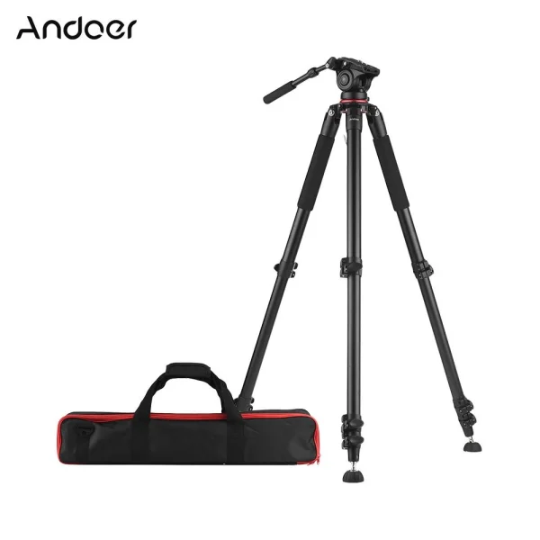 meilleur service GENERIC Andoer 5.6ft Trépied Vidéo Professionnel Résistant De Caméscope Av… 5