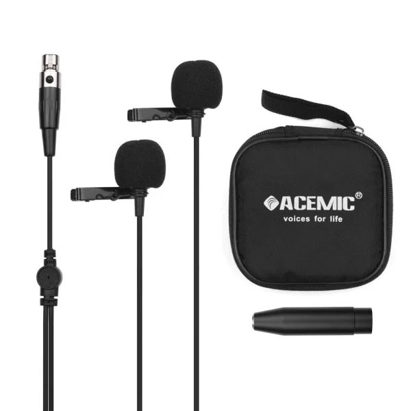 boutique pas cher GENERIC ACEMIC XM2 Micro-cravate à Condensateur à Condensateur à Pince Micr… 4