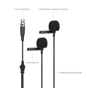 boutique pas cher GENERIC ACEMIC XM2 Micro-cravate à Condensateur à Condensateur à Pince Micr… 15