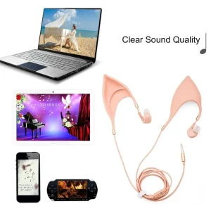 GUPBOO Elf Headphones Casque Filaire Universel à Suppression De Bruit Avec M… à prix réduits 11