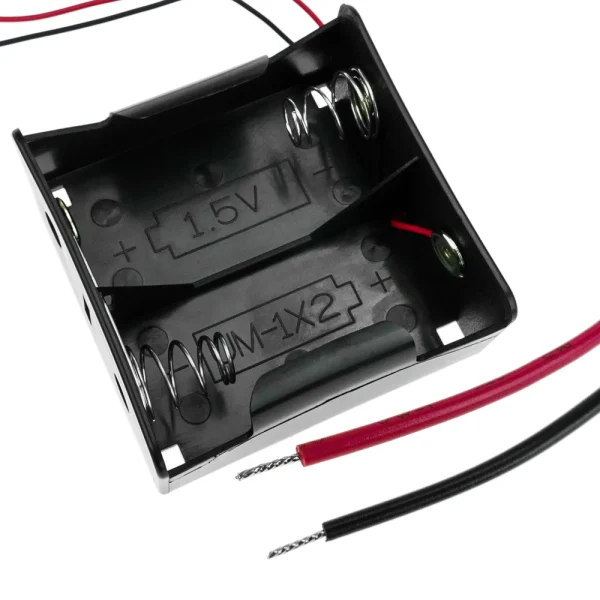 BeMatik Battery Compartment. Porte-pile Plat Pour 2 Piles D LR20 R20 1.5V C C boutique 1