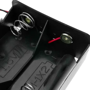 BeMatik Battery Compartment. Porte-pile Plat Pour 2 Piles D LR20 R20 1.5V C C boutique 15
