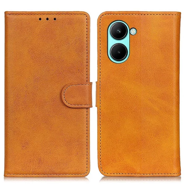 Couleurs variées Other Etui En PU Fermoir Magnétique Avec Support Pour Realme C33 4G – Marro… 1