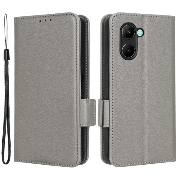 Other Etui En PU Magnétique, Texture Litchi Avec Support Pour Votre Realme … fashion pas cher 1