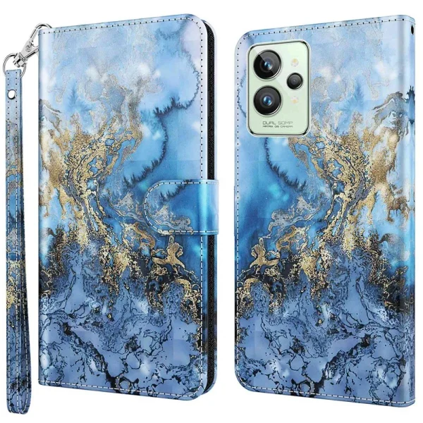 Other Etui En PU Motif 3D Coloré Avec Support Et Sangle Pour Votre Realme G… à prix imbattables 1