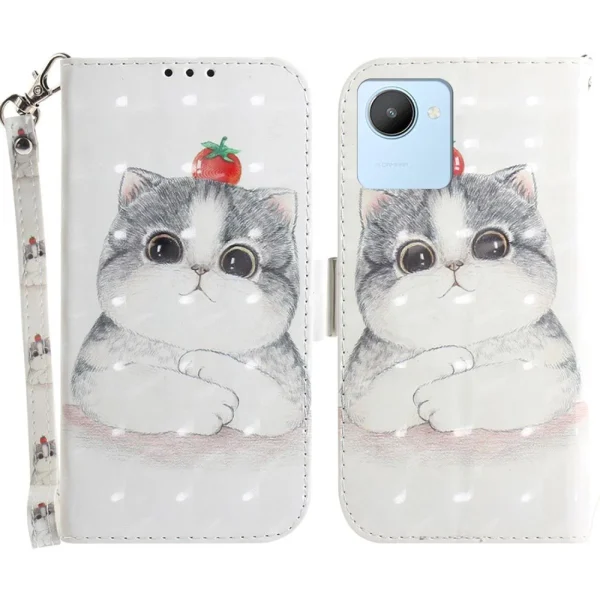 soldes en ligne Other Etui En PU Motif 3D, Fermoir Magnétique Double Avec Support Et Sangle… 1