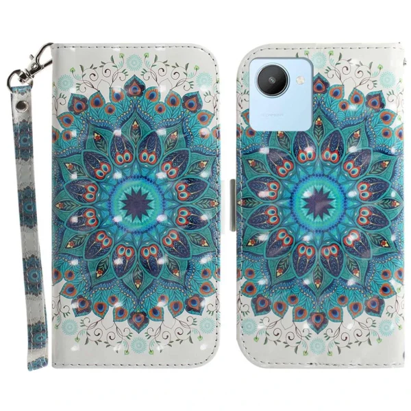 Other Etui En PU Motif 3D, Fermoir Magnétique Double Avec Support Et Sangle… vente chaude 1