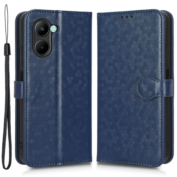 magasin en ligne france Other Etui En PU Motif à Points Avec Support Et Sangle Pour Votre Realme C2… 1