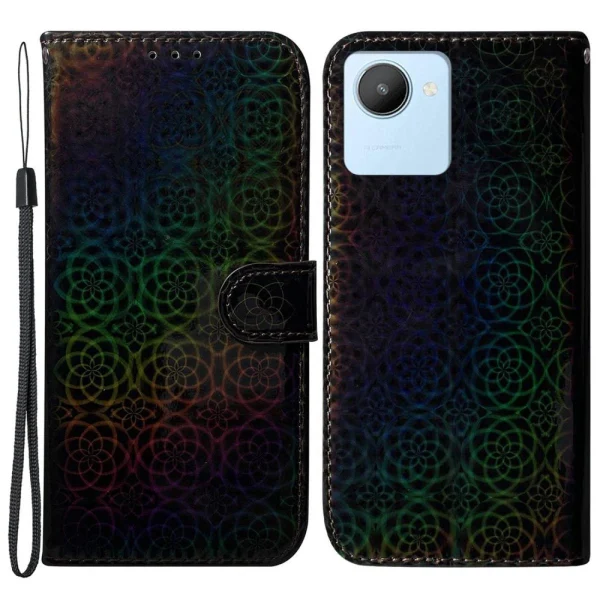 Distributeur Officiel Other Etui En PU Motif De Fleurs éblouissantes, Antichocs Avec Support Pour… 1