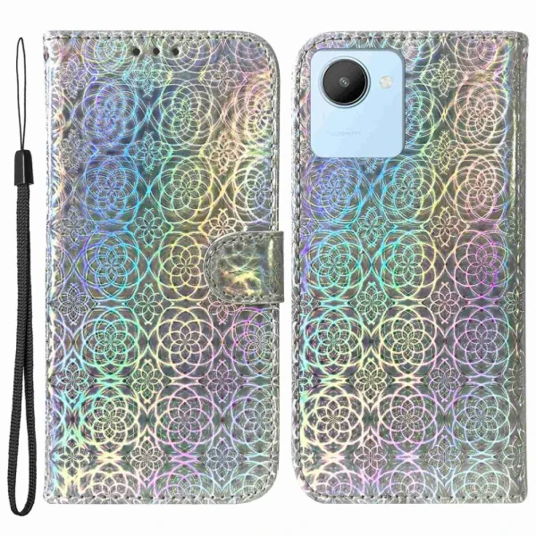 Paiement sécurisé Other Etui En PU Motif De Fleurs éblouissantes, Antichocs Avec Support Pour… 1