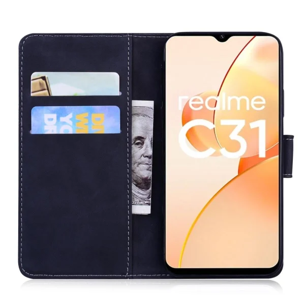 Other Etui En PU Motif Papillon Avec Support Pour Votre Realme C30 4G – Noir magasin france 3
